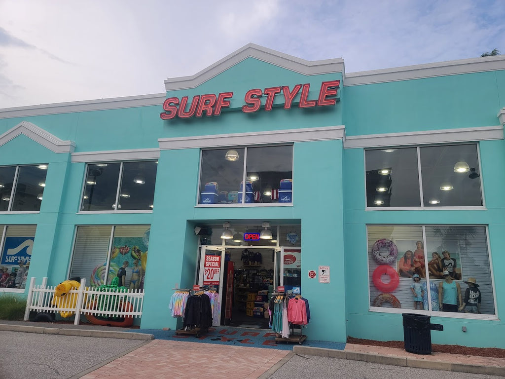 Exterior of Surf Style's Surf Shop in Madeira Beach, FL