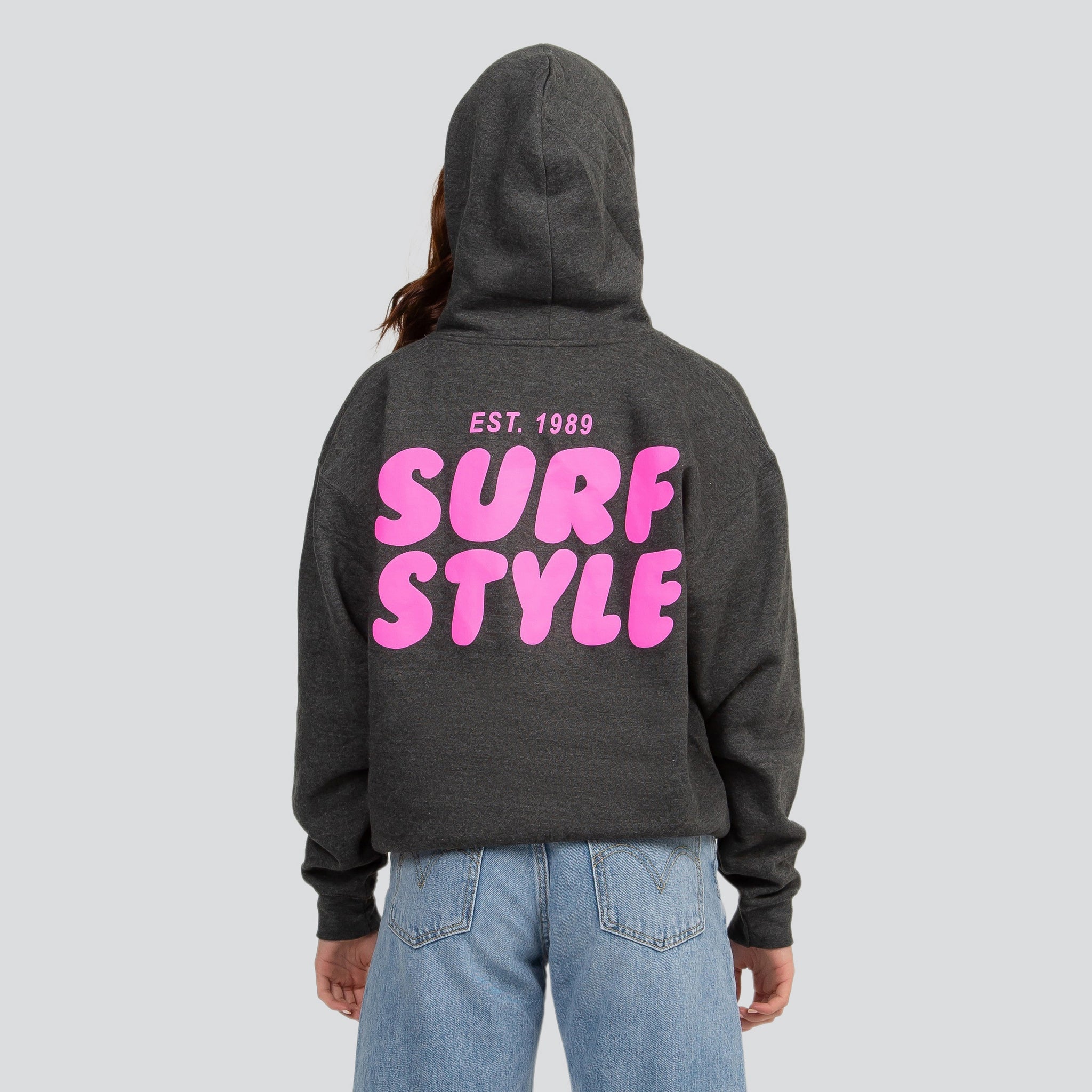 Surf Style Puff Fleece Pullover Hoodie Surf Style