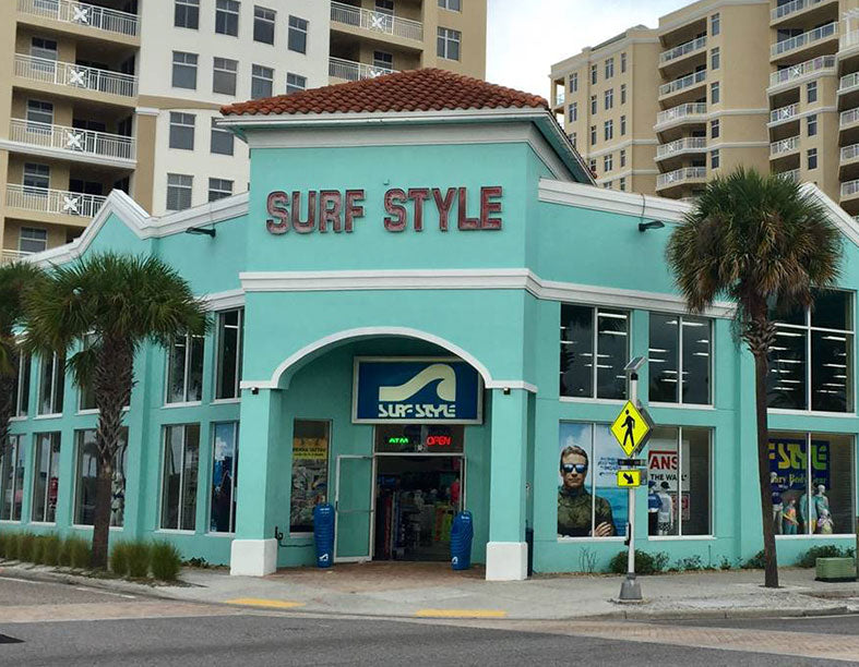 Exterior of Surf Style's Surf Shop in Clearwater, FL