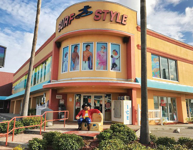 Exterior of Surf Style's Surf Shop in Treasure Island, FL