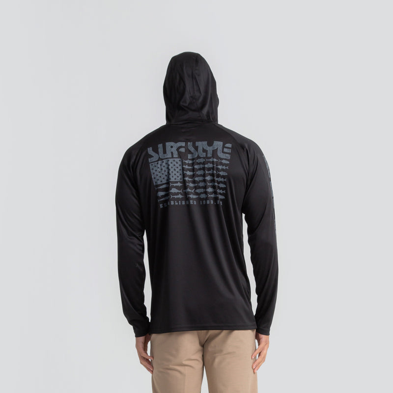 Amerifish Performance Hooded Tee