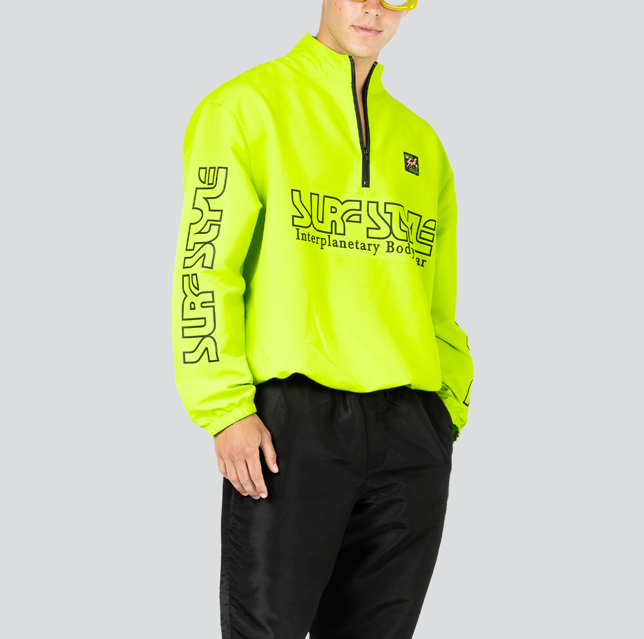 Surf Style Retro Iridescent Purple Interplanetary Windbreaker Surf Style Retro Iridescent Purple Interplanetary Windbreaker