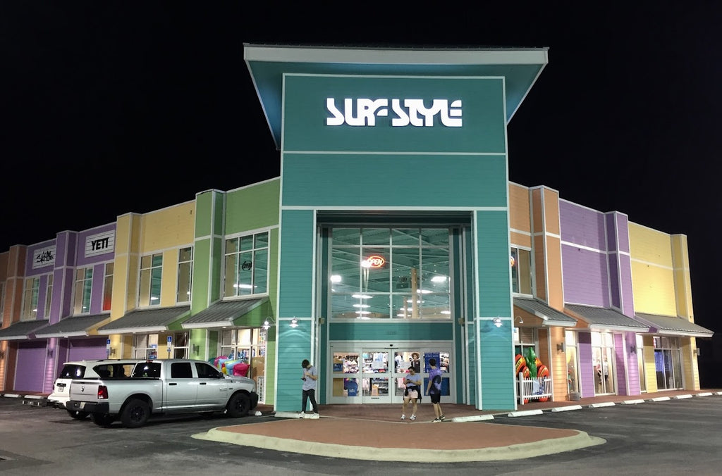 Exterior of Surf Style's Surf Shop in Panama City Beach, FL