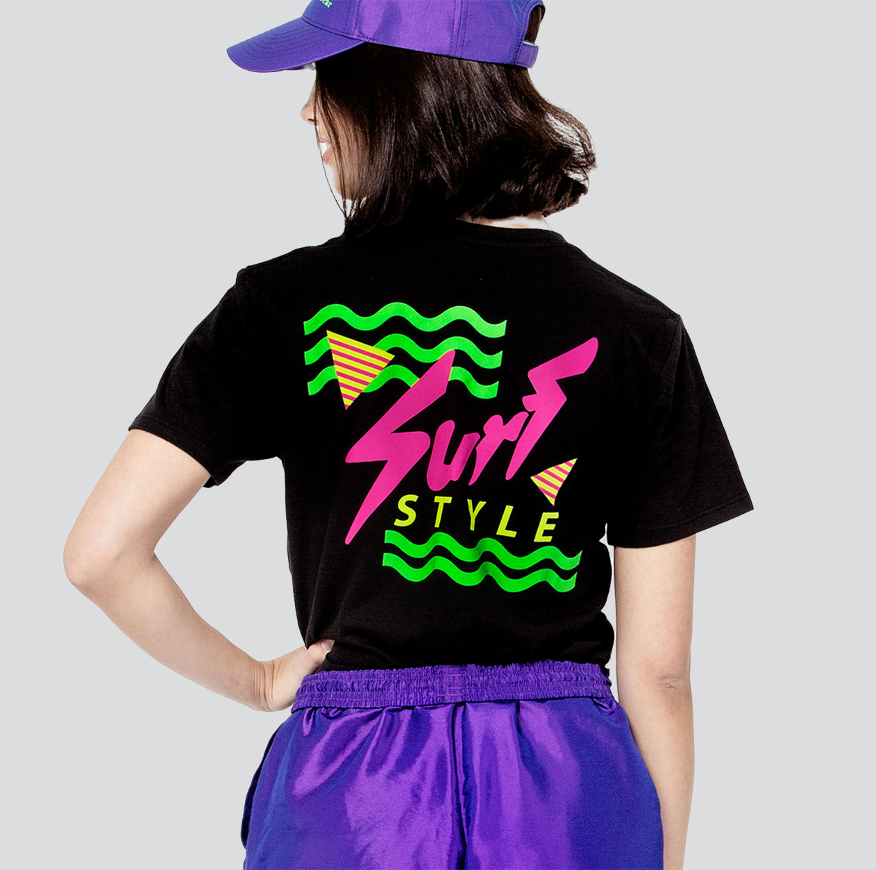 Retro Neon Logo T-Shirt | Surf Style Retro Neon Logo T-Shirt | Surf Style