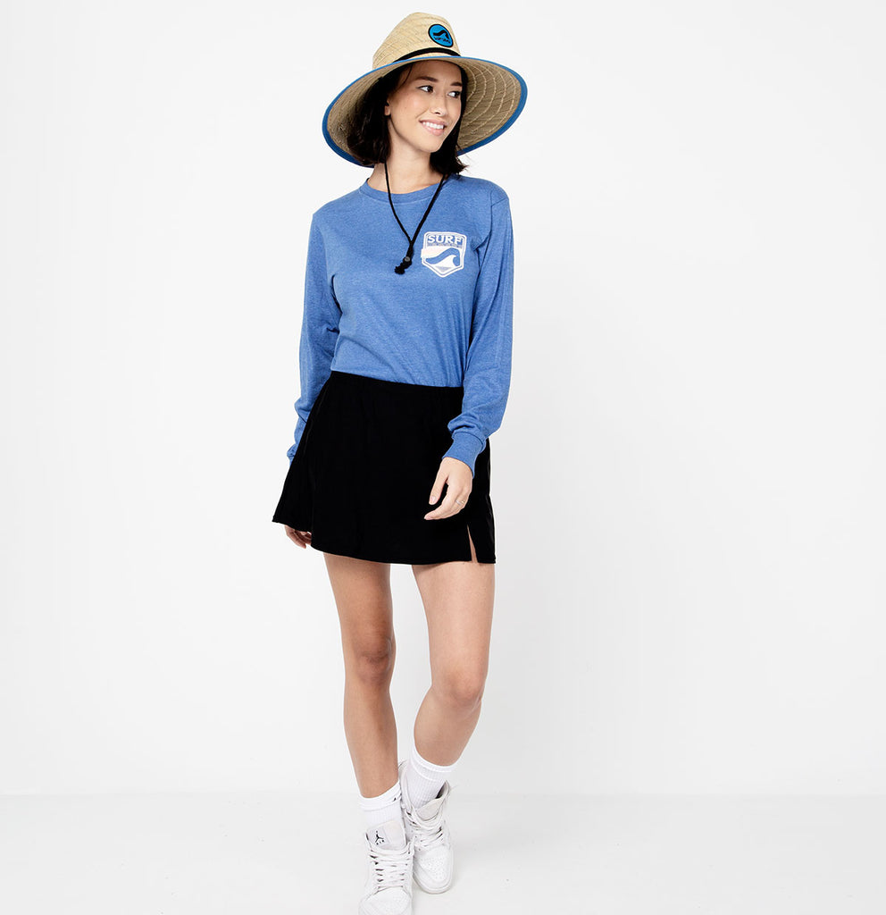 front full body image for Surf Style Pastel Shield Long Sleeve Tee