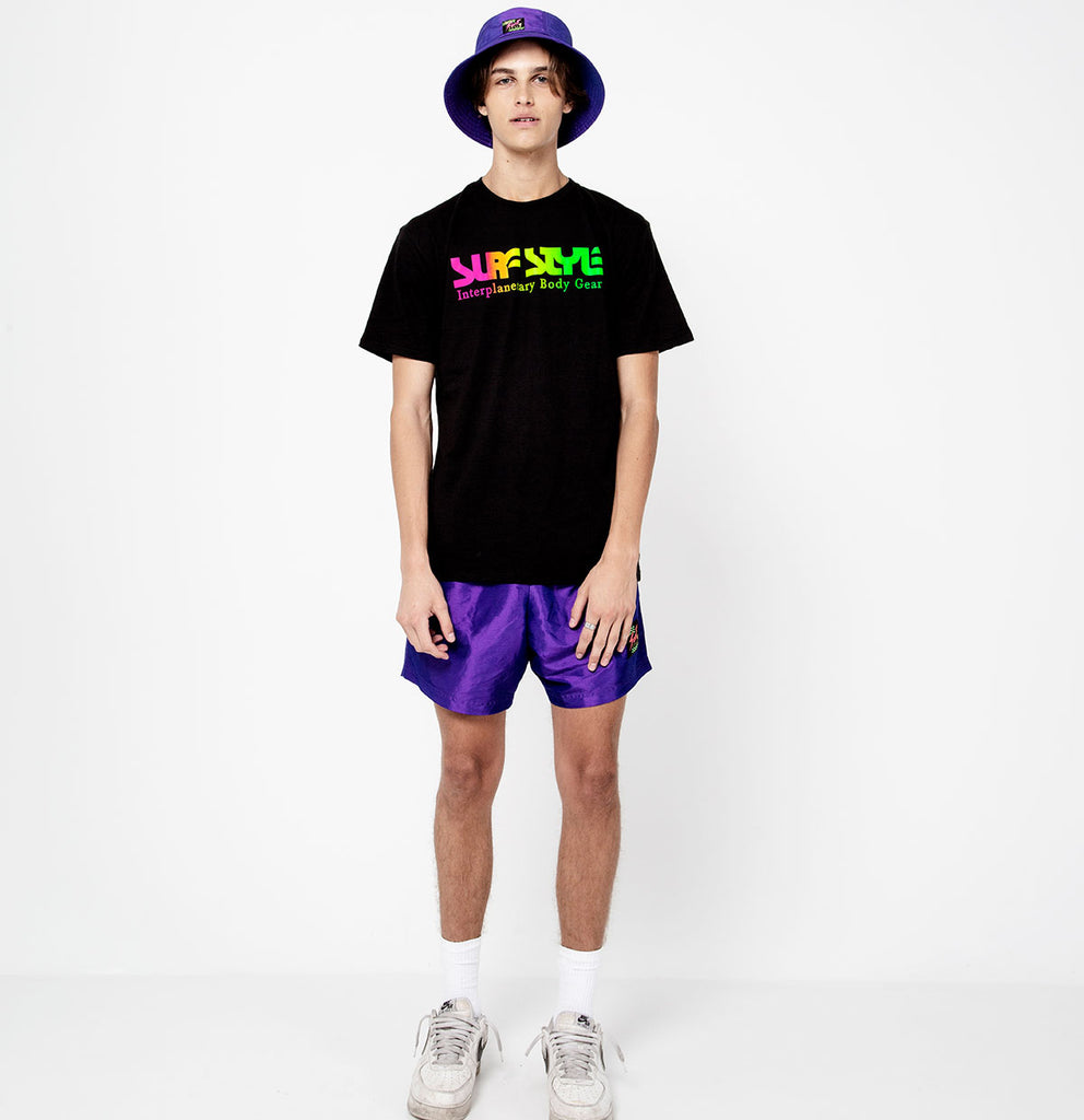 male full body photo of Surf Style Classic Multi-Color Logo Tee